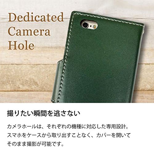 手染めGreen スマホケース　コンチョ付き➕4ポケット 手染めGreen スマホケース コンチョ付き➕4ポケット